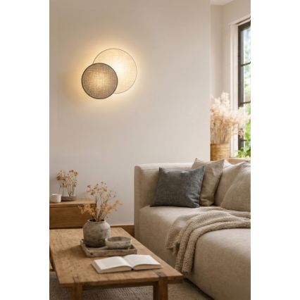 Brilagi - Стенно осветително тяло CIRCLES 1xE27/60W/230V Ø 35 см кремаво/сиво