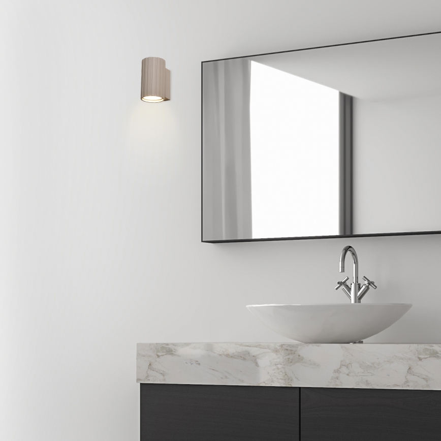 Brilagi - Стенно осветително тяло CRISPINA 1xGU10/10W/230V 10 cm бежово