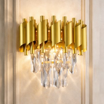 Brilagi - Стенно осветително тяло ECLIPSE 2xE14/10W/230V златисто