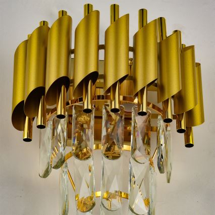 Brilagi - Стенно осветително тяло ECLIPSE 2xE14/10W/230V златисто