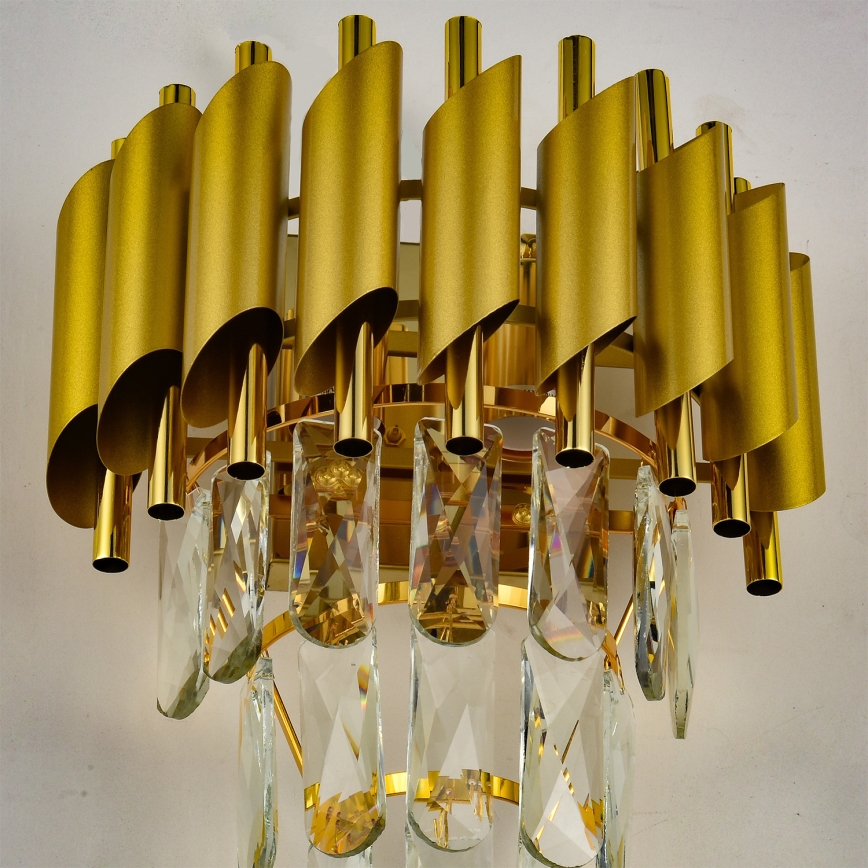 Brilagi - Стенно осветително тяло ECLIPSE 2xE14/10W/230V златисто