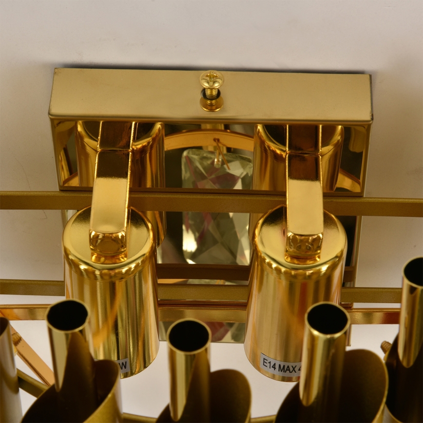 Brilagi - Стенно осветително тяло ECLIPSE 2xE14/10W/230V златисто