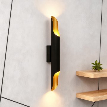 Brilagi - Стенно осветително тяло KALMAR 2xE27/40W/230V черно/бронзово