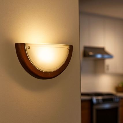 Brilagi - Стенно осветително тяло ORBIS 1xE27/60W/230V, 30 см, в цвят бор