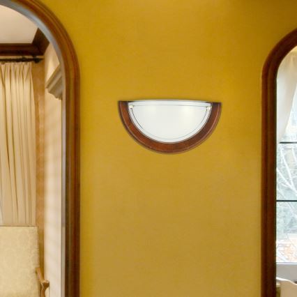 Brilagi - Стенно осветително тяло ORBIS 1xE27/60W/230V, 30 см, в цвят бор