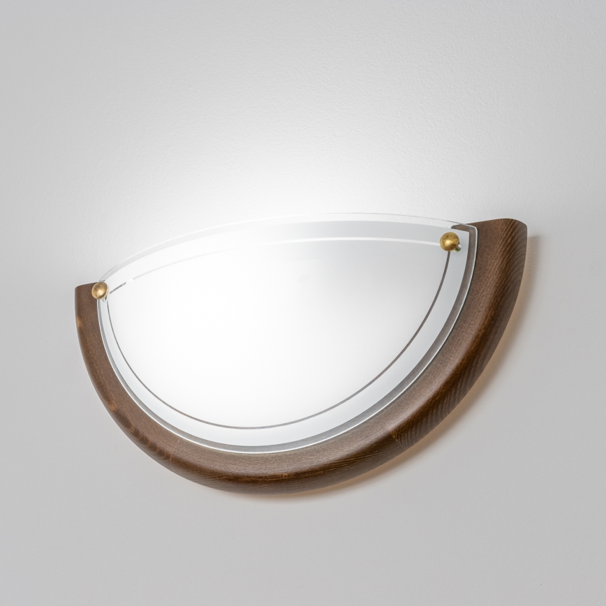 Brilagi - Стенно осветително тяло ORBIS 1xE27/60W/230V, 30 см, в цвят бор