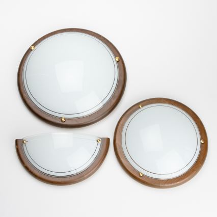 Brilagi - Стенно осветително тяло ORBIS 1xE27/60W/230V, 30 см, в цвят бор