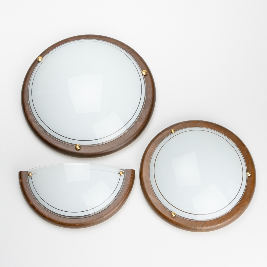 Brilagi - Стенно осветително тяло ORBIS 1xE27/60W/230V, 30 см, в цвят бор