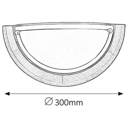 Brilagi - Стенно осветително тяло ORBIS 1xE27/60W/230V, 30 см, в цвят бор