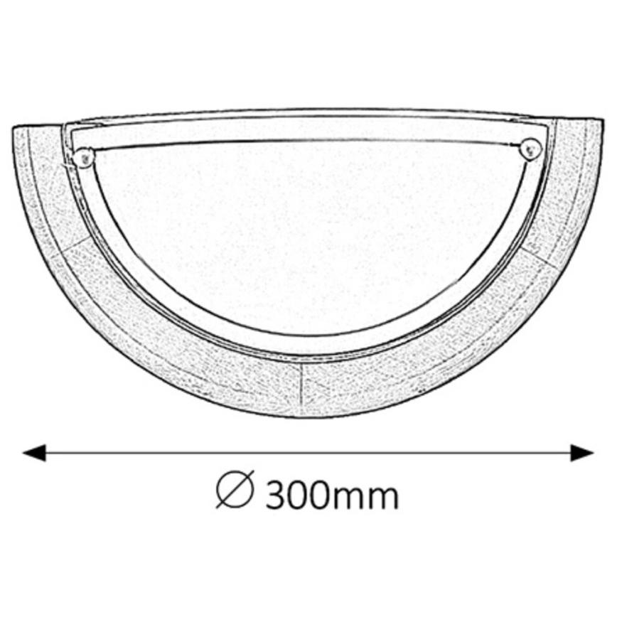 Brilagi - Стенно осветително тяло ORBIS 1xE27/60W/230V, 30 см, в цвят бор