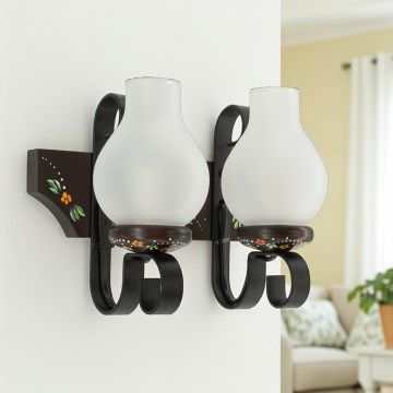 Brilagi - Стенно осветително тяло QUEEN 2xE14/40W/230V бук/венге