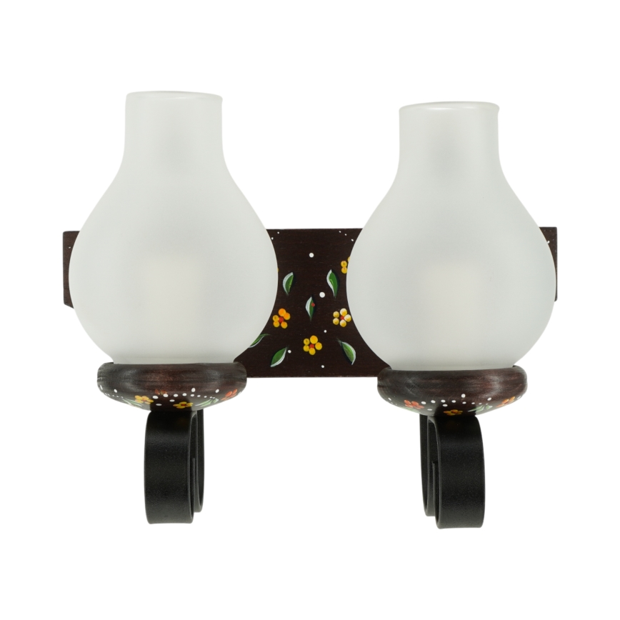 Brilagi - Стенно осветително тяло QUEEN 2xE14/40W/230V бук/венге