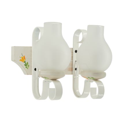 Brilagi - Стенно осветително тяло QUEEN 2xE14/40W/230V бук/кремаво