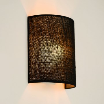 Brilagi - Стенно осветително тяло SEMI 1xE27/15W/230V диаметър 20 см черно