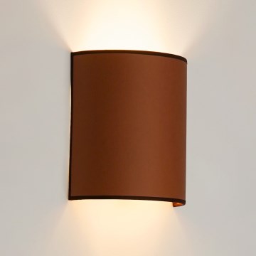 Brilagi - Стенно осветително тяло SEMI 1xE27/15W/230V диаметър 20 см кафяво
