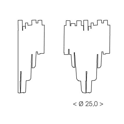 Brilagi - Стенно осветително тяло VERVE 2xE14/40W/230V златисто