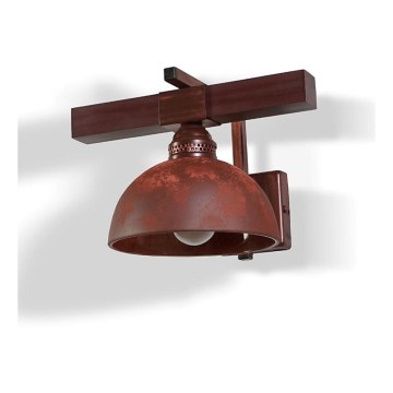 BRILAGI - Стенно осветително тяло VIRIONI 1xE27/60W/230V медно/патина