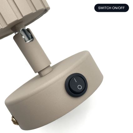 Brilagi - Стенно спот осветително тяло CRISPINA 1xGU10/10W/230V бежово