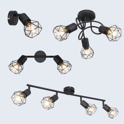 Brilagi - Стенно точково осветително тяло CAGE 1xE14/40W/230V