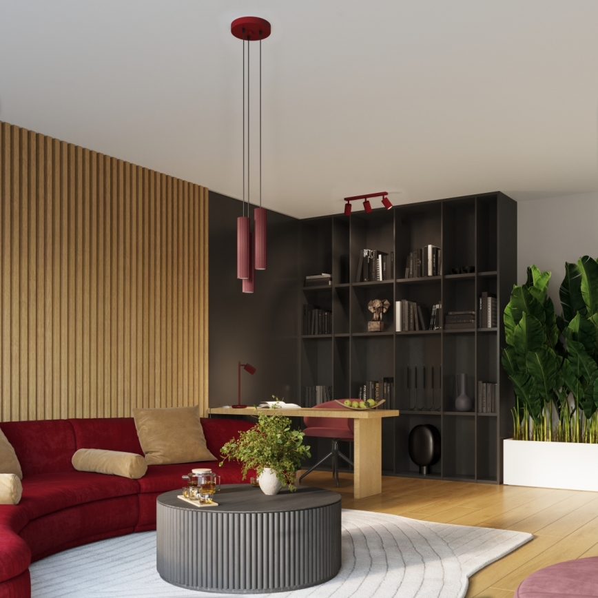 Brilagi - Стенно точково осветително тяло CRESTO 1xGU10/10W/230V бордо