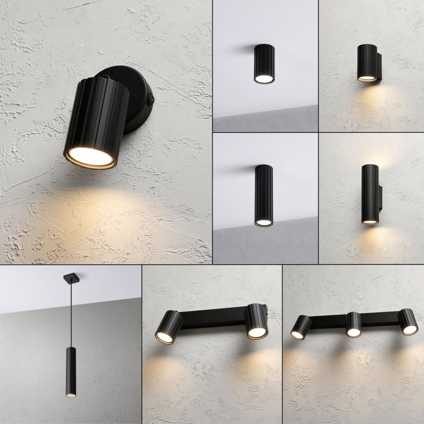 Brilagi - Стенно точково осветително тяло CRISPINA 1xGU10/10W/230V черно