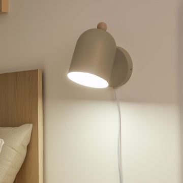 Brilagi - Стенно точково осветително тяло GALLION 1xE27/15W/230V бежово