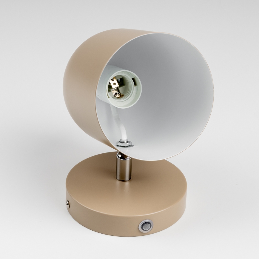 Brilagi - Стенно точково осветително тяло GALLION 1xE27/15W/230V бежово