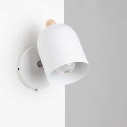 Brilagi - Стенно точково осветително тяло GALLION 1xE27/15W/230V бяло