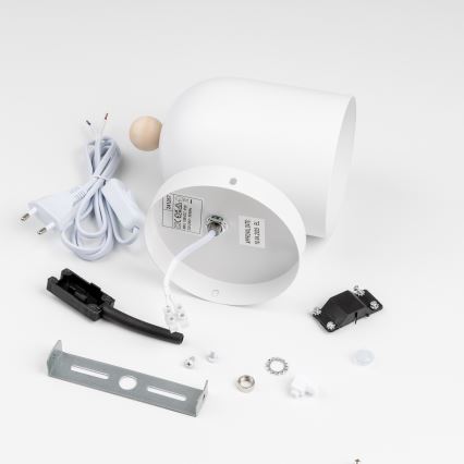 Brilagi - Стенно точково осветително тяло GALLION 1xE27/15W/230V бяло