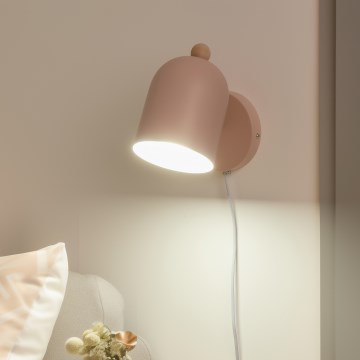 Brilagi - Стенно точково осветително тяло GALLION 1xE27/15W/230V розово