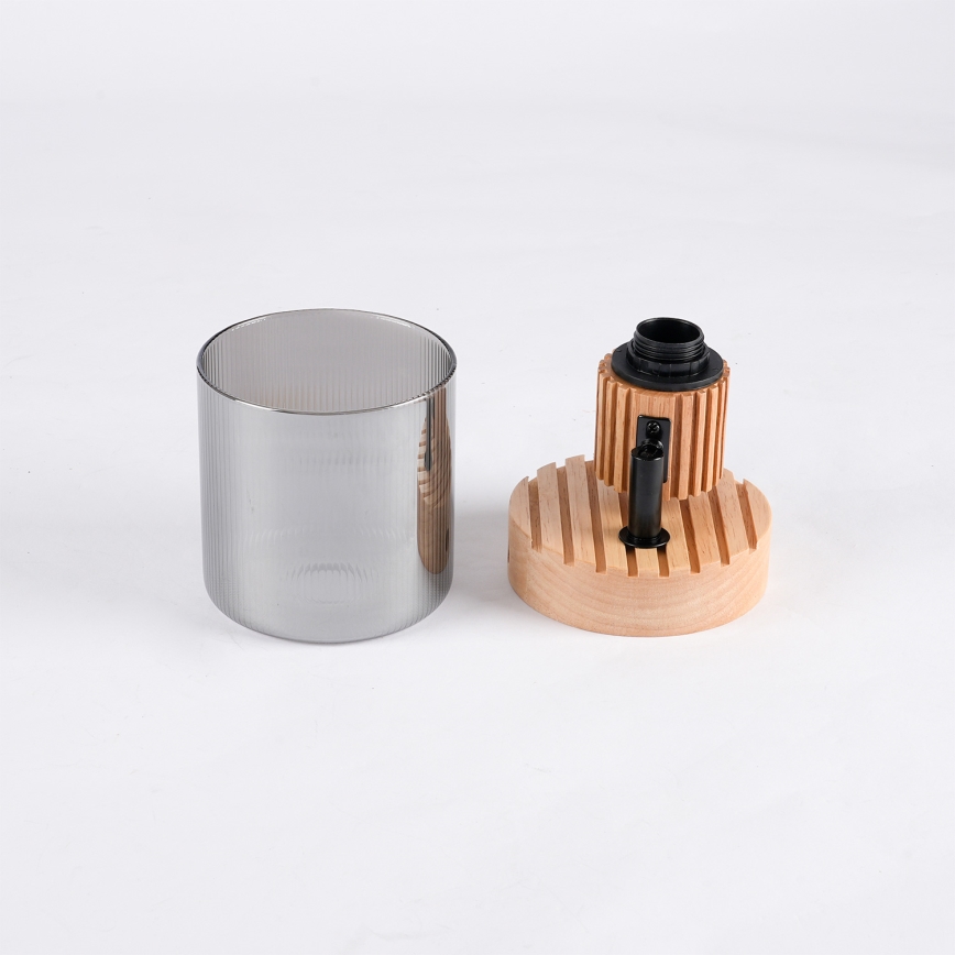 Brilagi - Стенно точково осветително тяло HYGGE 1xE14/15W/230V дърво/димчато