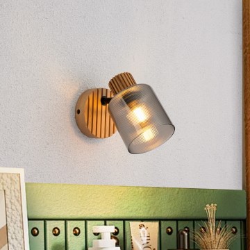 Brilagi - Стенно точково осветително тяло HYGGE 1xE14/15W/230V дърво/опушено