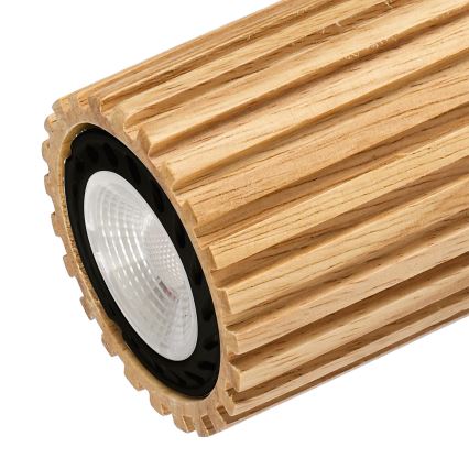 Brilagi - Стенно точково осветително тяло MODERN WOOD 1xGU10/8W/230V дърво/черно