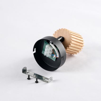 Brilagi - Стенно точково осветително тяло MODERN WOOD 1xGU10/8W/230V дърво/черно