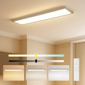 Brilagi - Светодиодно (LED) димируемо таванно осветително тяло за баня FRAME SMART LED/50W/230V 120x30 cm 3000-6000K IP44 бежово + дистанционно управление