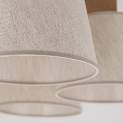 Brilagi - Таванен полилей LATTE SABIA 5xE27/15W/230V бор/кремав