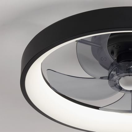 Brilagi - Димируем LED таванен вентилатор 34 W / 230 V, Ø 50 см, черен + дистанционно управление