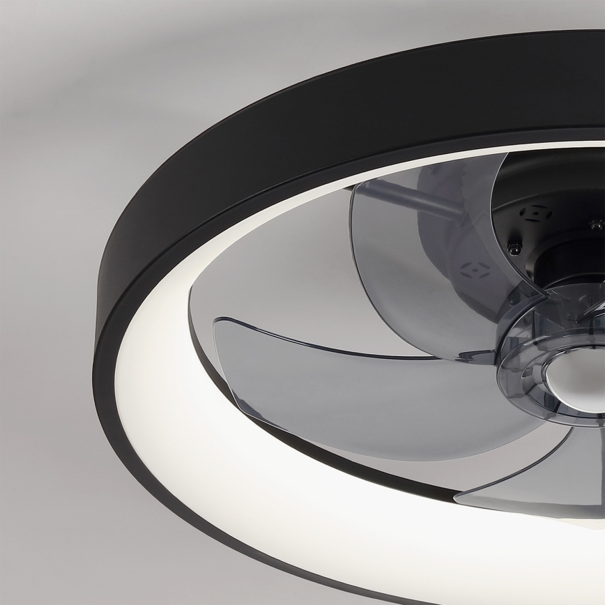 Brilagi - Димируем LED таванен вентилатор 34 W / 230 V, Ø 50 см, черен + дистанционно управление