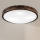 Brilagi - Таванно осветително тяло CARVALHO SLIM SMOKEY 3xE27/60W/230V дъб Ø 47,5 см