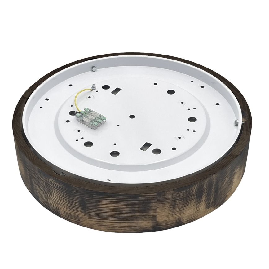 Brilagi - Таванно осветително тяло CARVALHO SMOKEY 2xE27/60W/230V, цвят дъб, диаметър 37,5 см