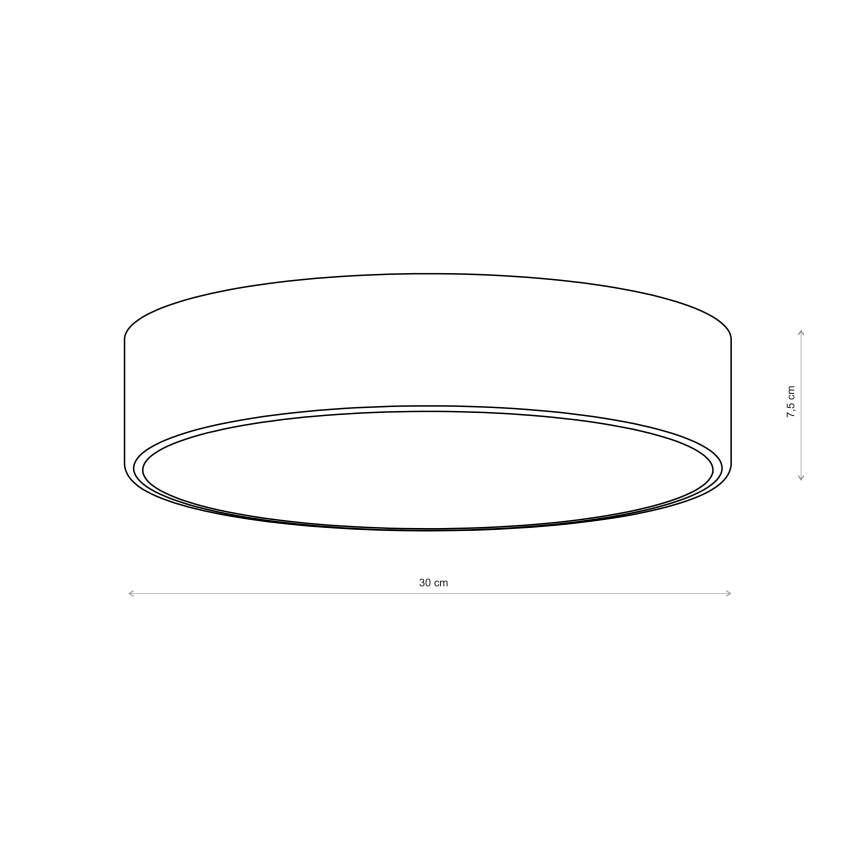 Brilagi - Таванно осветително тяло CLARE 2xE27/24W/230V Ø 30 см бордо