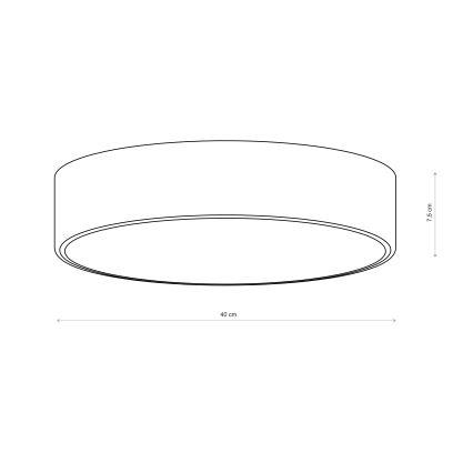 Brilagi - Таванно осветително тяло CLARE 3xE27/40W/230V Ø 40 cm розово