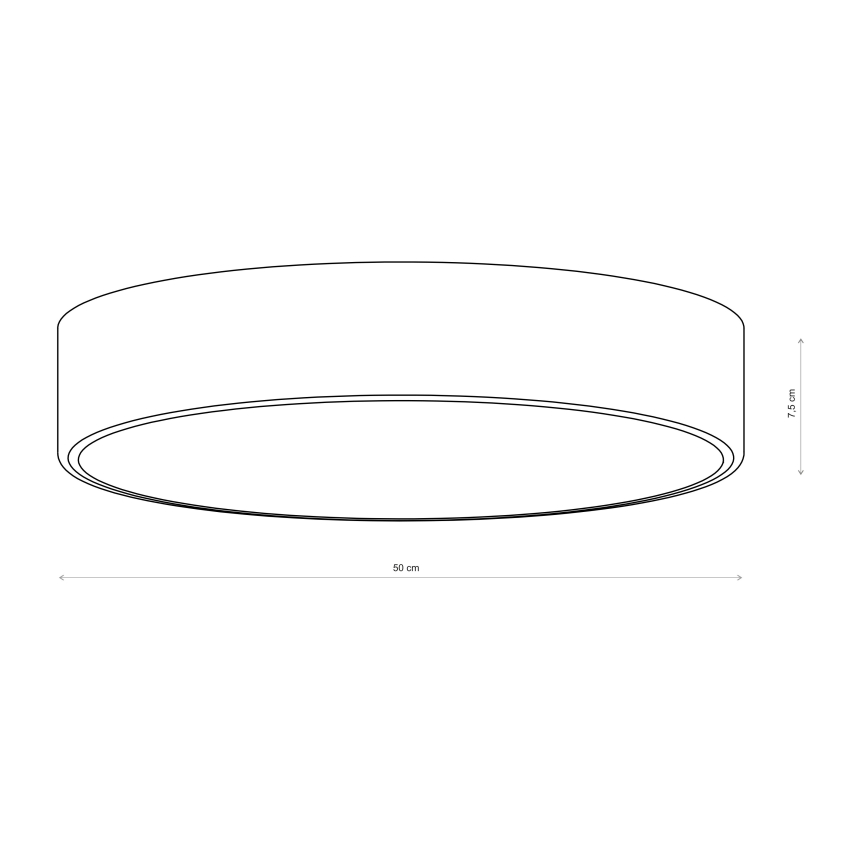 Brilagi - Таванно осветително тяло CLARE 4xE27/40W/230V диам. 50 см хаки