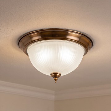 BRILAGI - Таванно осветително тяло FRESCO 2xE27/40W/230V Ø 28 cm медно