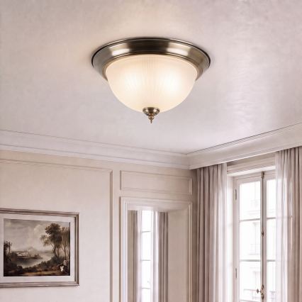 BRILAGI - Таванно осветително тяло FRESCO 2xE27/40W/230V Ø 28 см, месинг