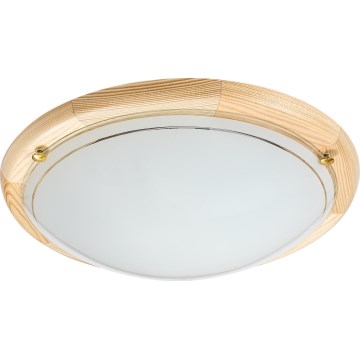 Brilagi - Таванно осветително тяло ORBIS 2xE27/60W/230V, Ø 38 см, от бор