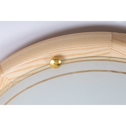 Brilagi - Таванно осветително тяло ORBIS 2xE27/60W/230V, Ø 38 см, от бор