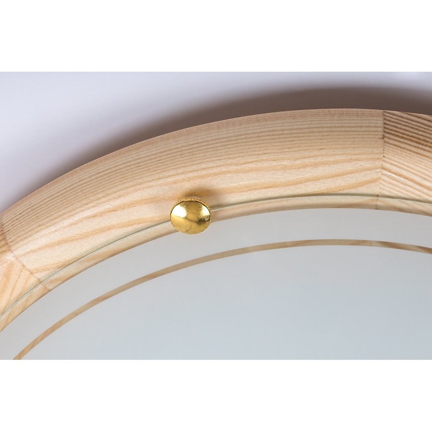 Brilagi - Таванно осветително тяло ORBIS 2xE27/60W/230V, Ø 38 см, от бор