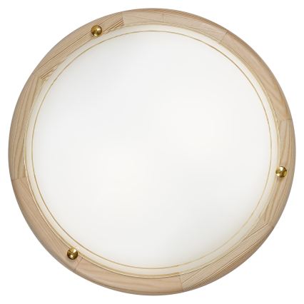 Brilagi - Таванно осветително тяло ORBIS 2xE27/60W/230V, Ø 38 см, от бор