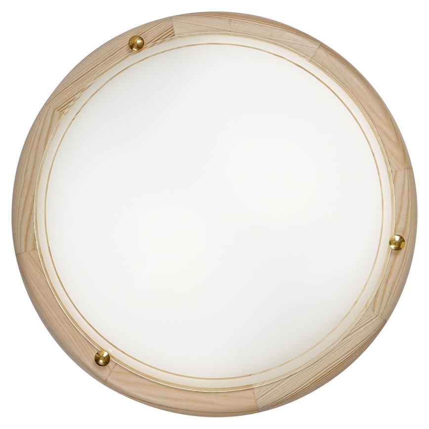 Brilagi - Таванно осветително тяло ORBIS 2xE27/60W/230V, Ø 38 см, от бор